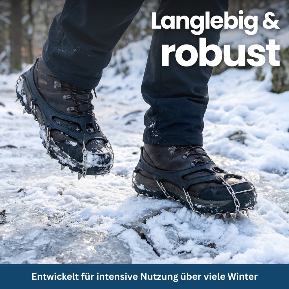 Winter Traction Ice Cleats with Anti-Slip Design