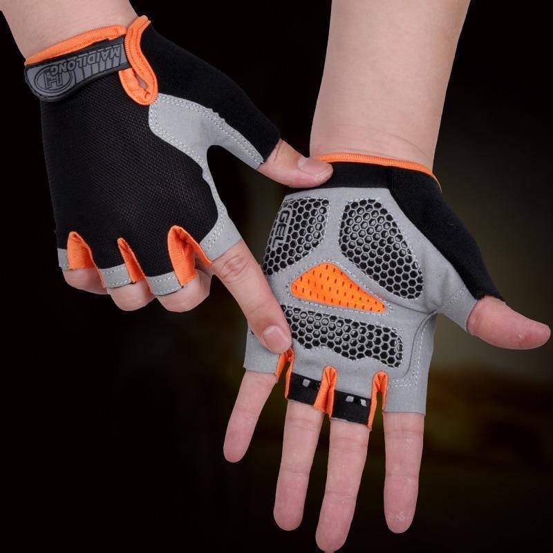 Cycling Gloves Without Fingers Featuring Improved Grip