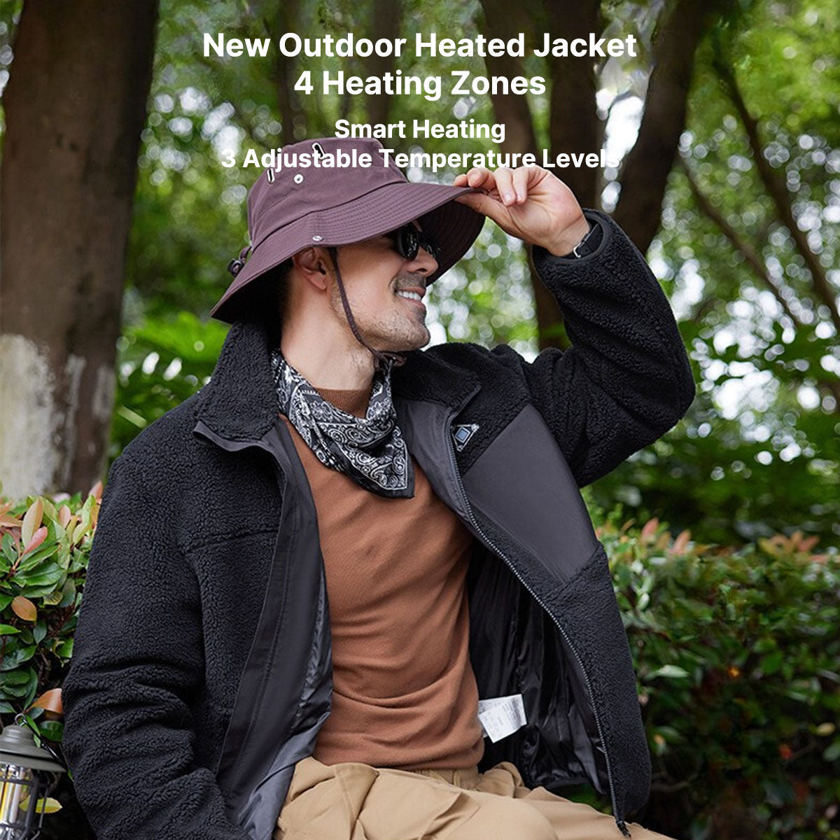 Outdoor Jacket with Heating Features