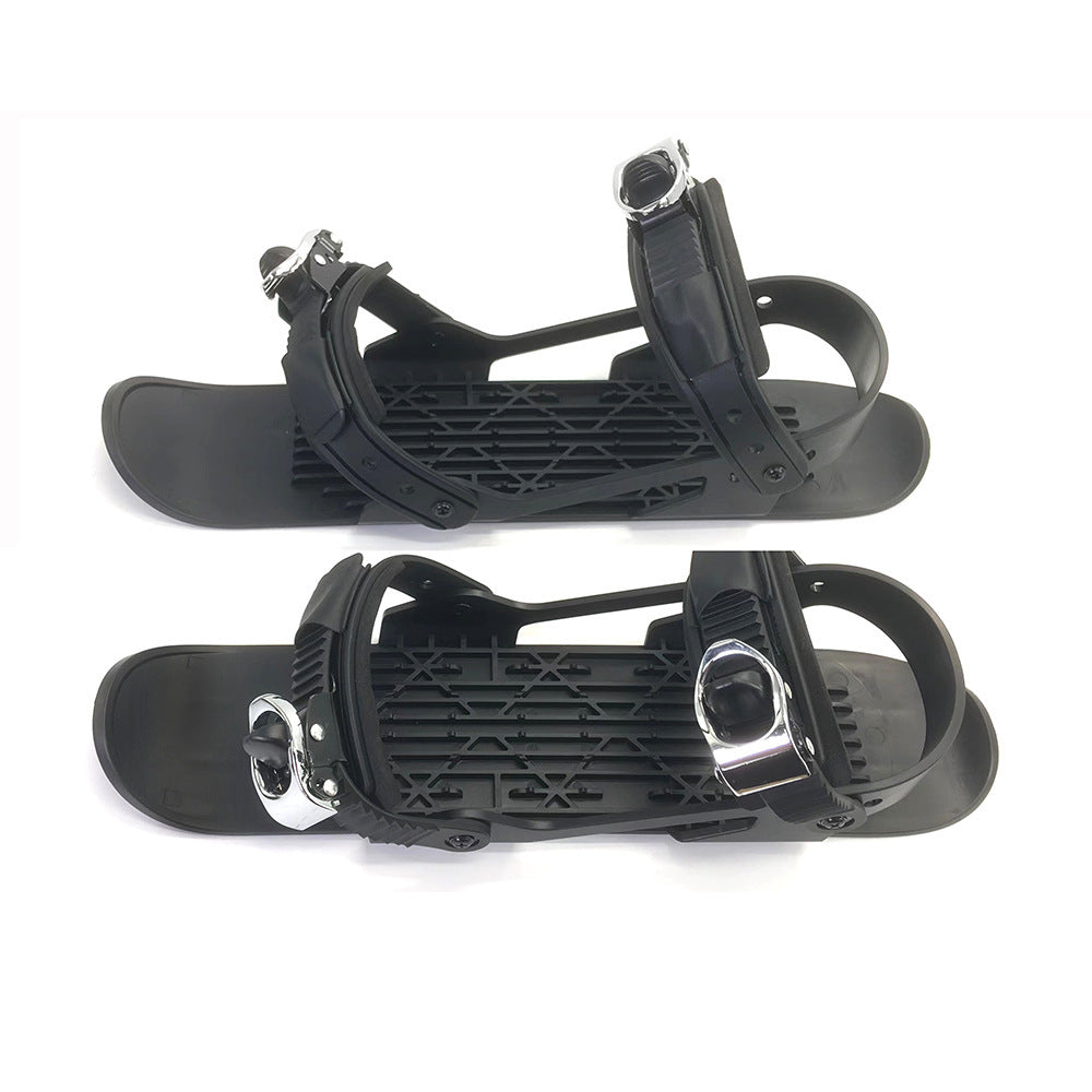 Compact Snow Skates for Adults and Children - Mini Skiing Gear