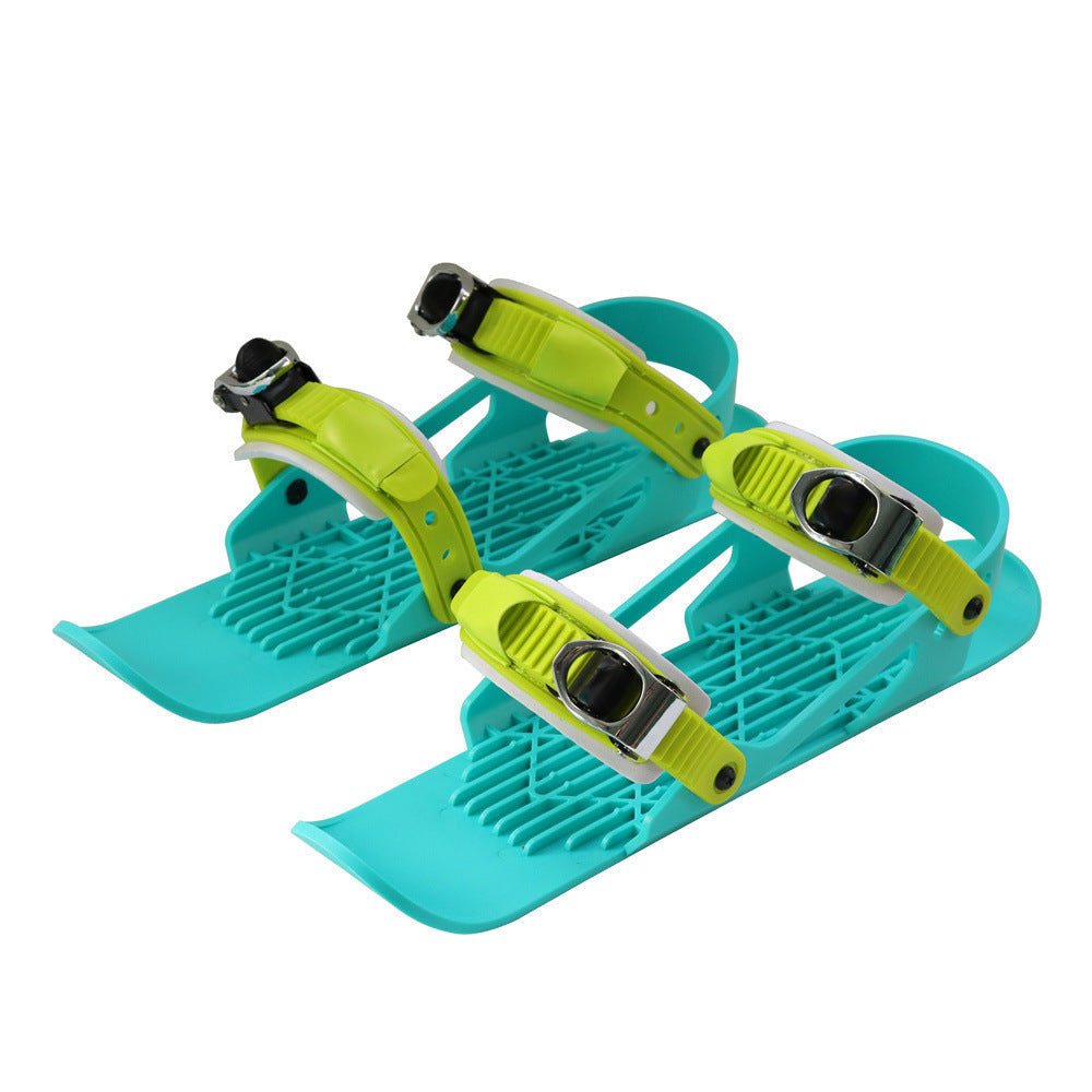 Compact Snow Skates for Adults and Children - Mini Skiing Gear