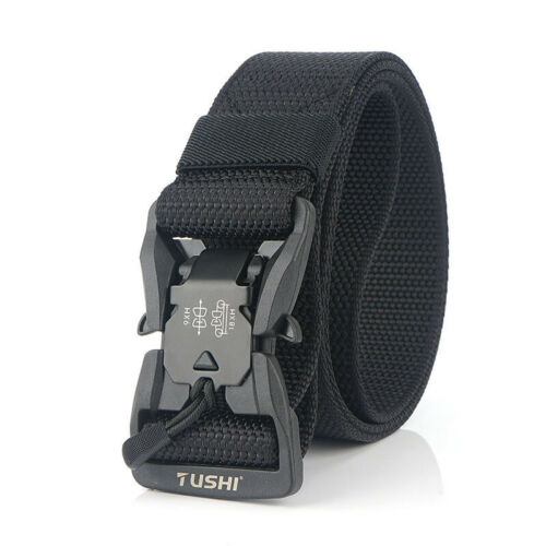 Tactical Web Belt in Durable Nylon with Quick-Release Buckle