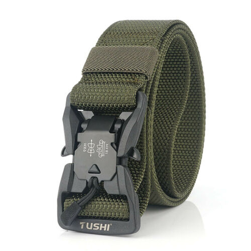 Tactical Web Belt in Durable Nylon with Quick-Release Buckle