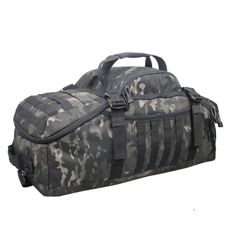 Waterproof Military Duffel Backpack - 3-in-1 Travel Gym Bag