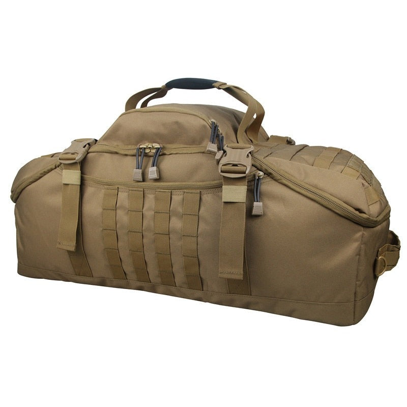Waterproof Military Duffel Backpack - 3-in-1 Travel Gym Bag