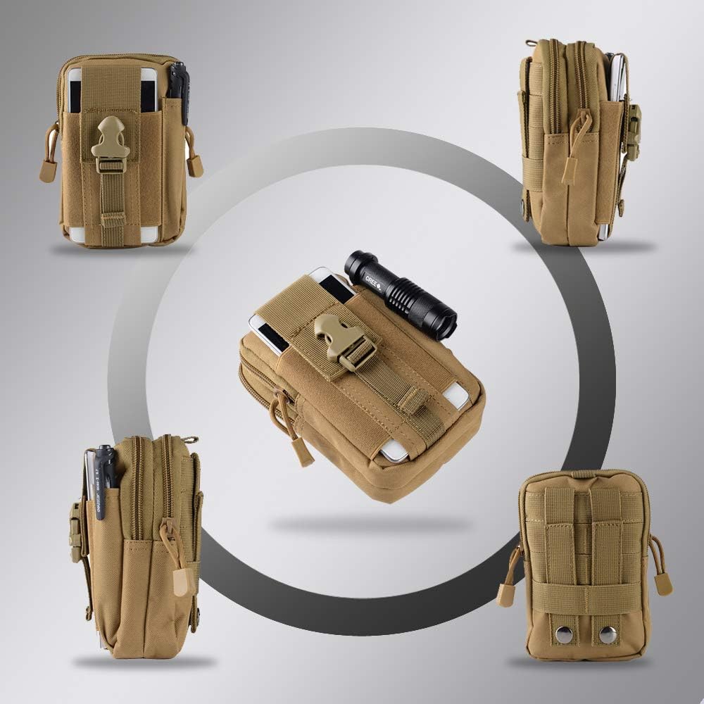 Military Utility Bag - EDC Belt Pouch with MOLLE System
