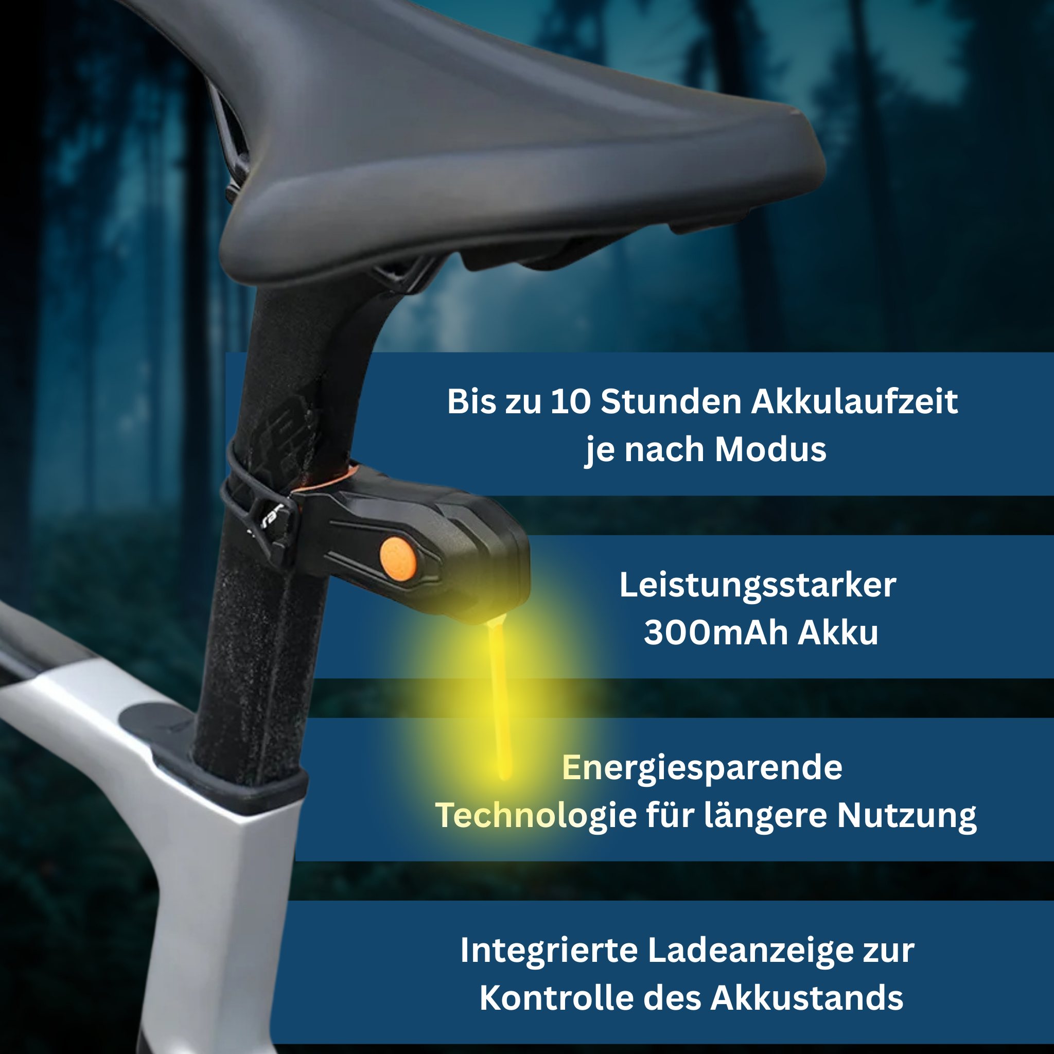 LED Bicycle Tail Light for Enhanced Visibility