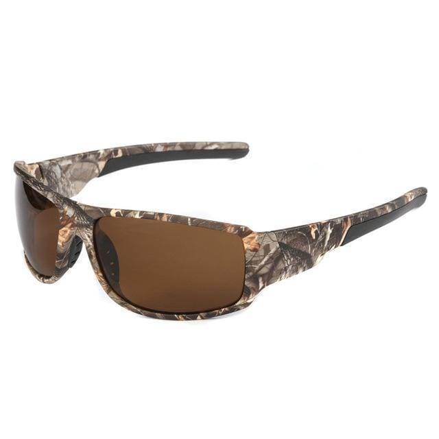 Polarized Sunglasses with Camouflage Frame and UV400 Protection