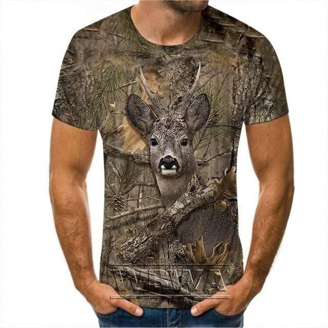 Outdoor Adventure Camouflage T-Shirt for Hunting Activities