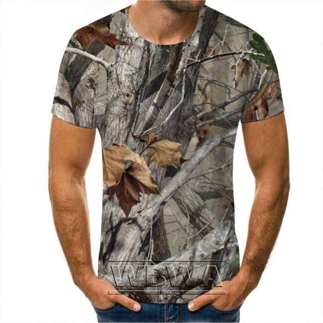 Outdoor Adventure Camouflage T-Shirt for Hunting Activities