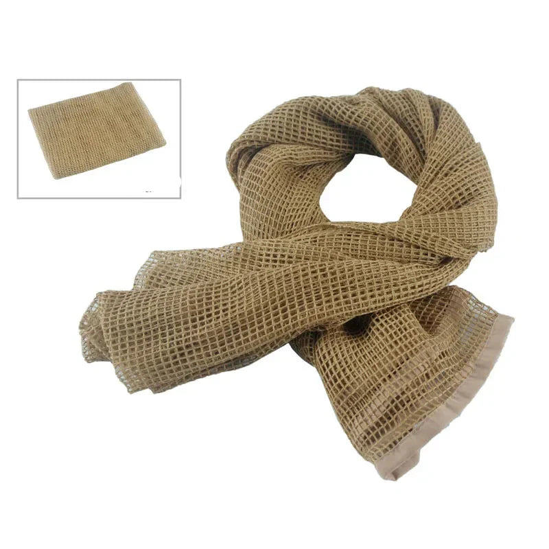 Tactical Mesh Scarf in Camouflage for Outdoor Use