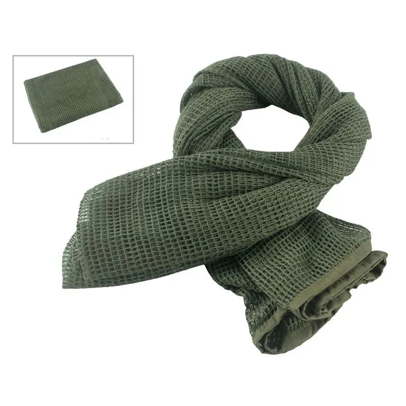 Tactical Mesh Scarf in Camouflage for Outdoor Use