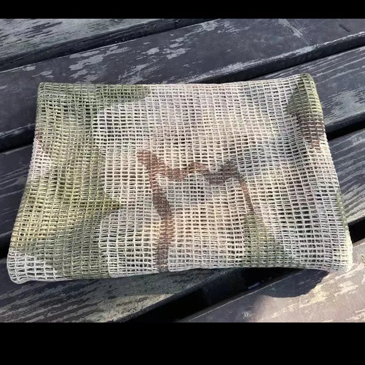 Tactical Mesh Scarf in Camouflage for Outdoor Use