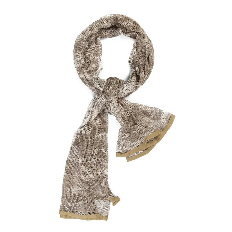 Tactical Mesh Scarf in Camouflage for Outdoor Use