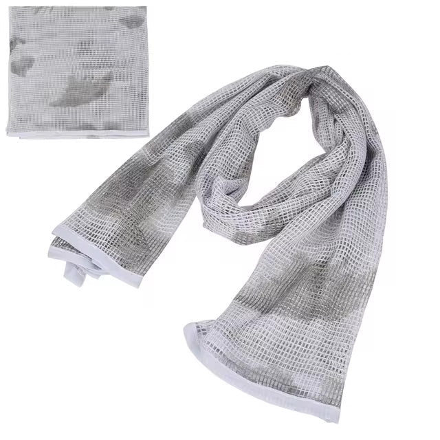 Tactical Mesh Scarf in Camouflage for Outdoor Use