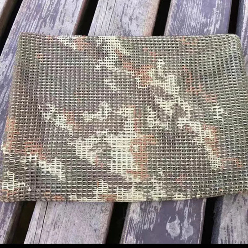 Tactical Mesh Scarf in Camouflage for Outdoor Use