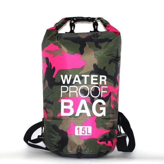Waterproof Dry Bag Backpack in Camouflage PVC