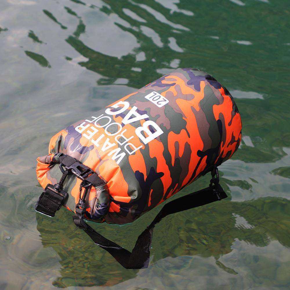 Waterproof Dry Bag Backpack in Camouflage PVC
