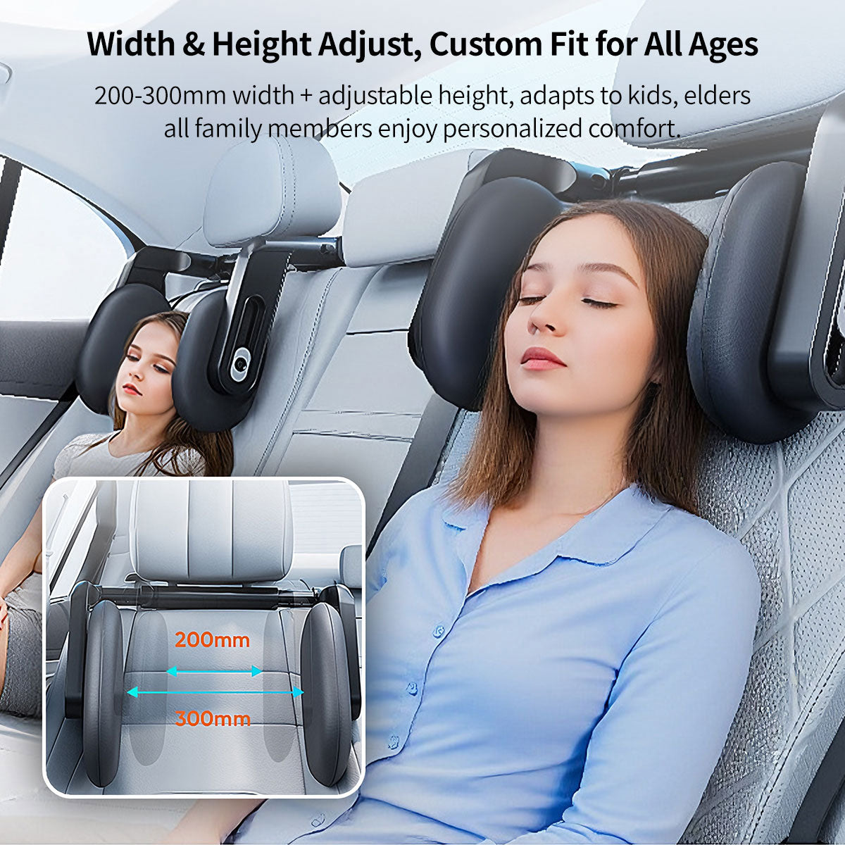 Neck Support Pillow for Car Headrests