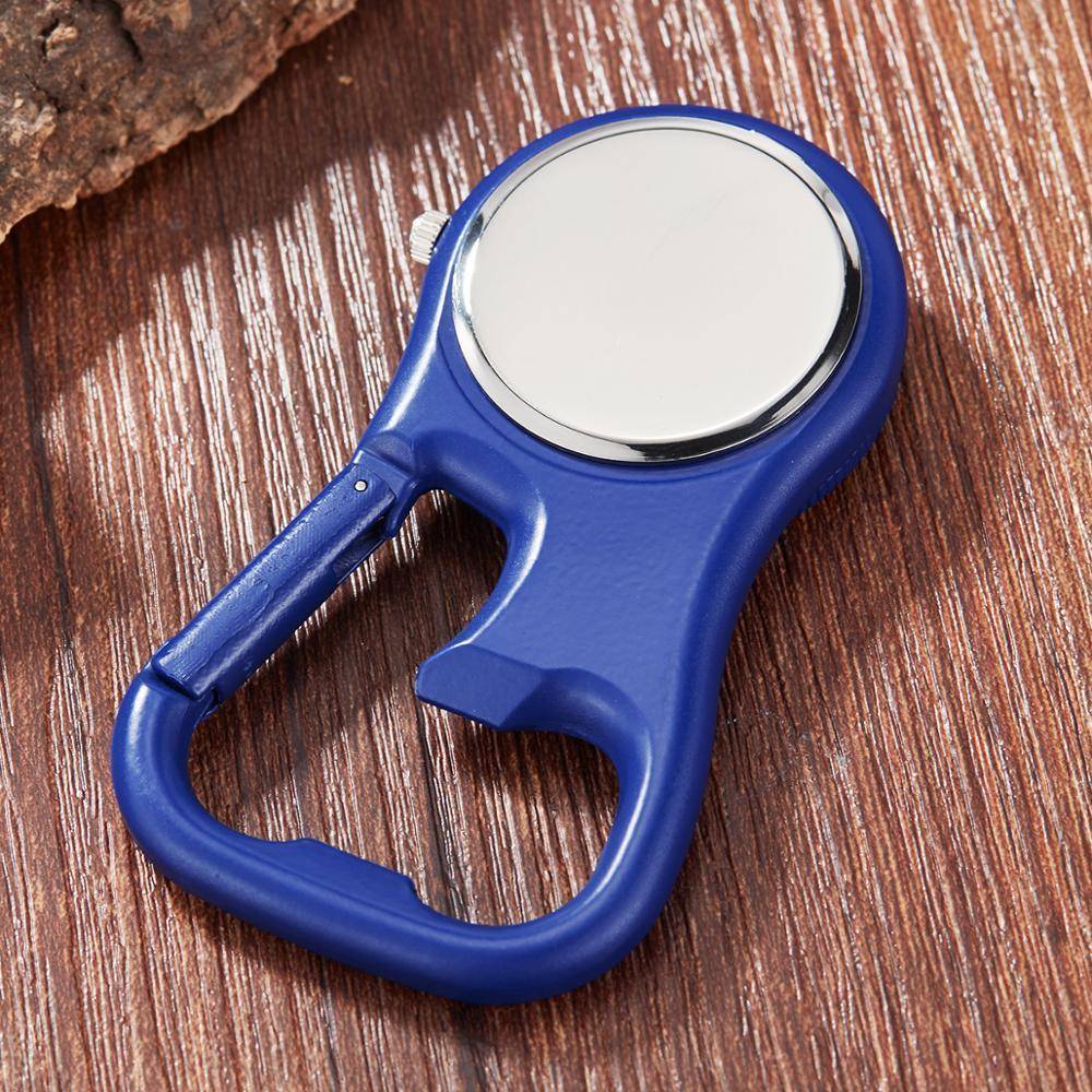 Quartz Pocket Watch with Clip-On Carabiner Attachment