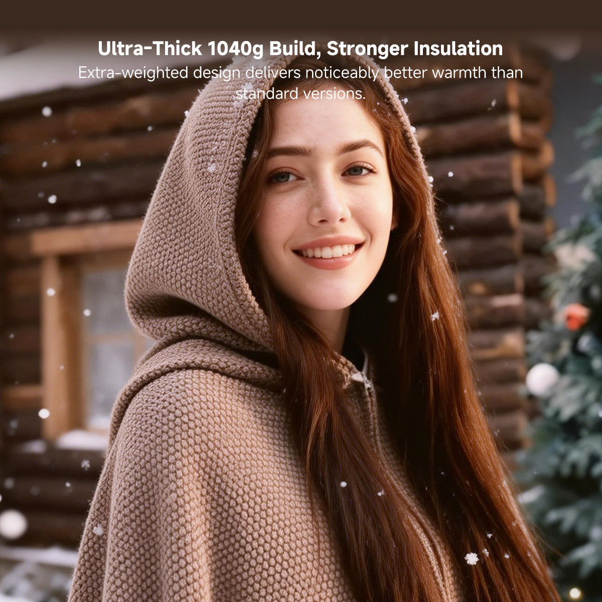 Heating Shawl with Graphene – Cordless Design
