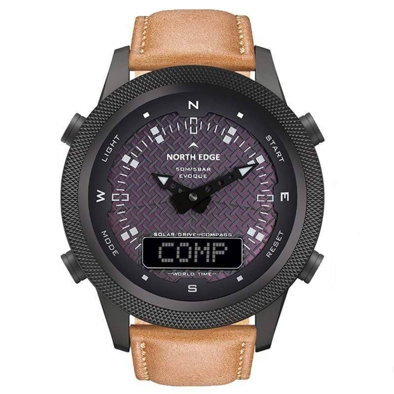 Outdoor Expedition Watch with Digital Solar Compass