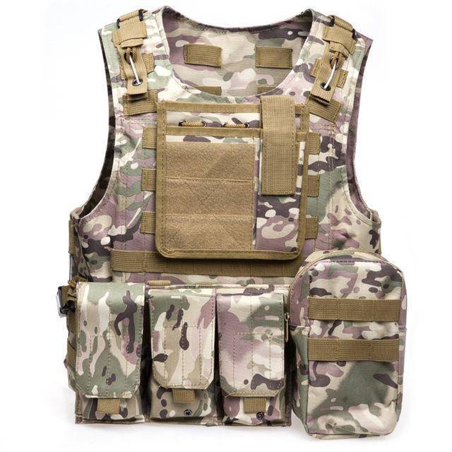 Tactical Vest with Modular Plate Carrier - Durable Design