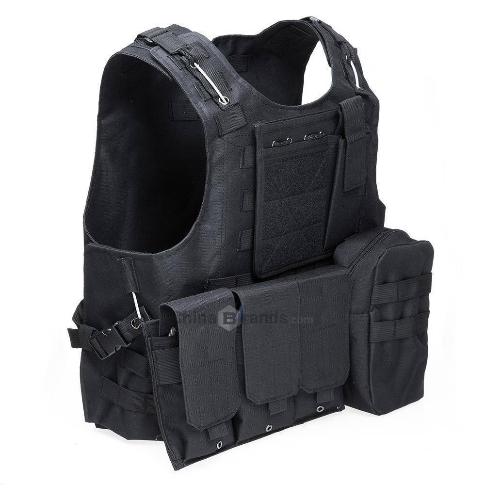 Tactical Vest with Modular Plate Carrier - Durable Design