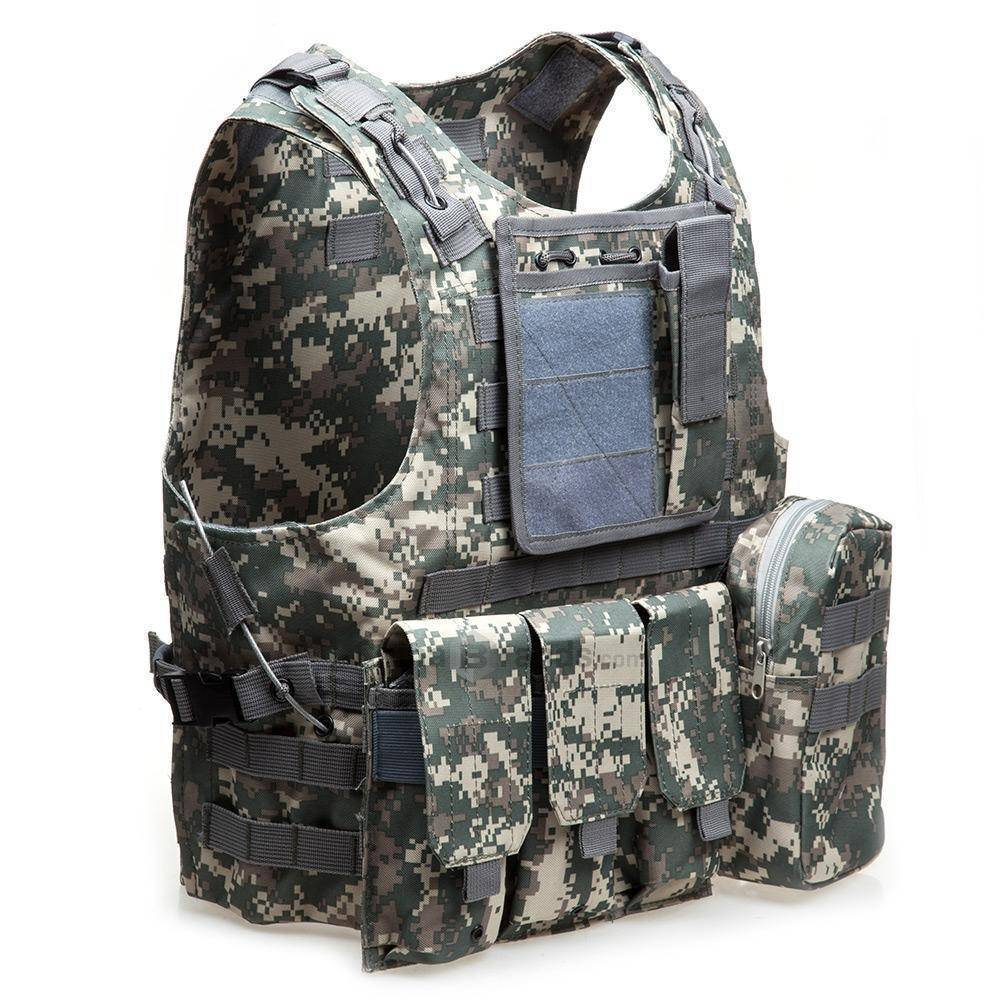 Tactical Vest with Modular Plate Carrier - Durable Design