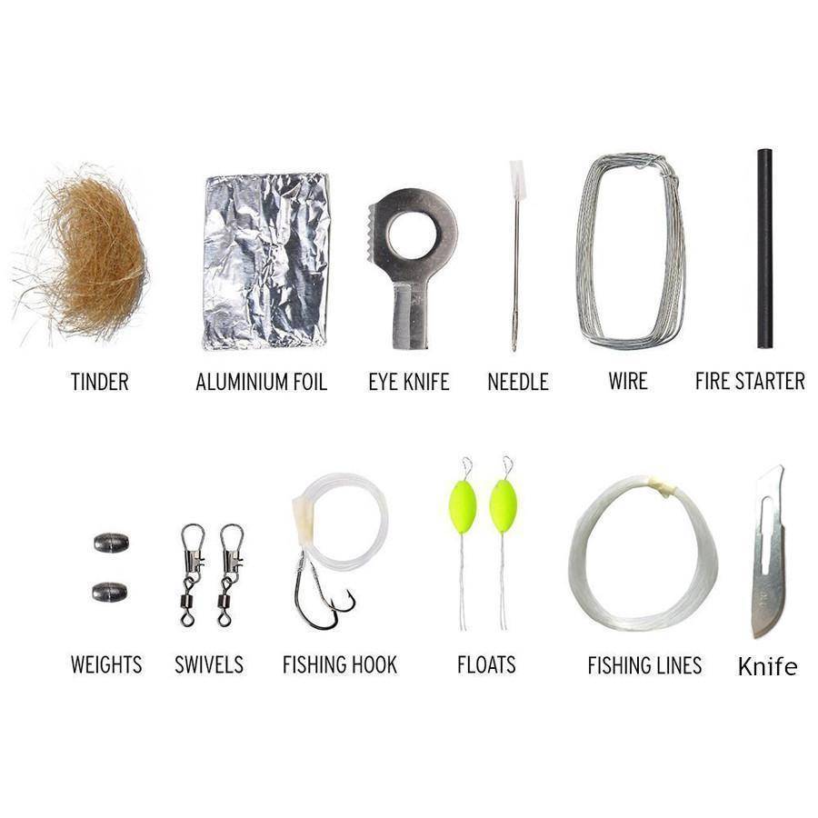 Survival Kit in Grenade Shape for Everyday Carry