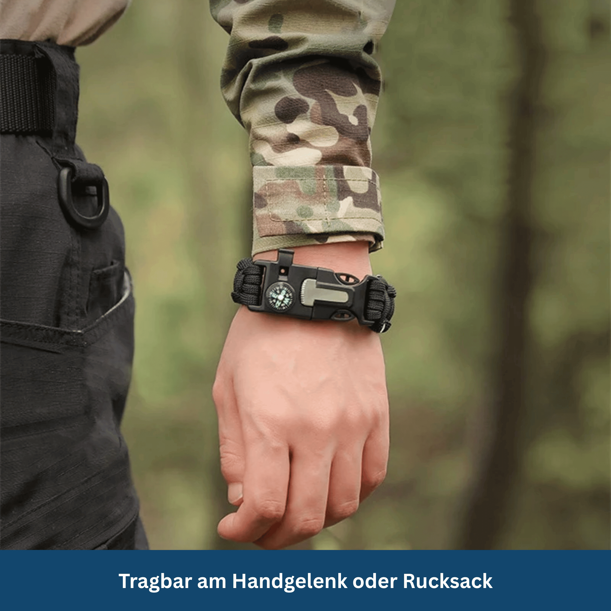 Survival Bracelet with Paracord for Emergency Preparedness