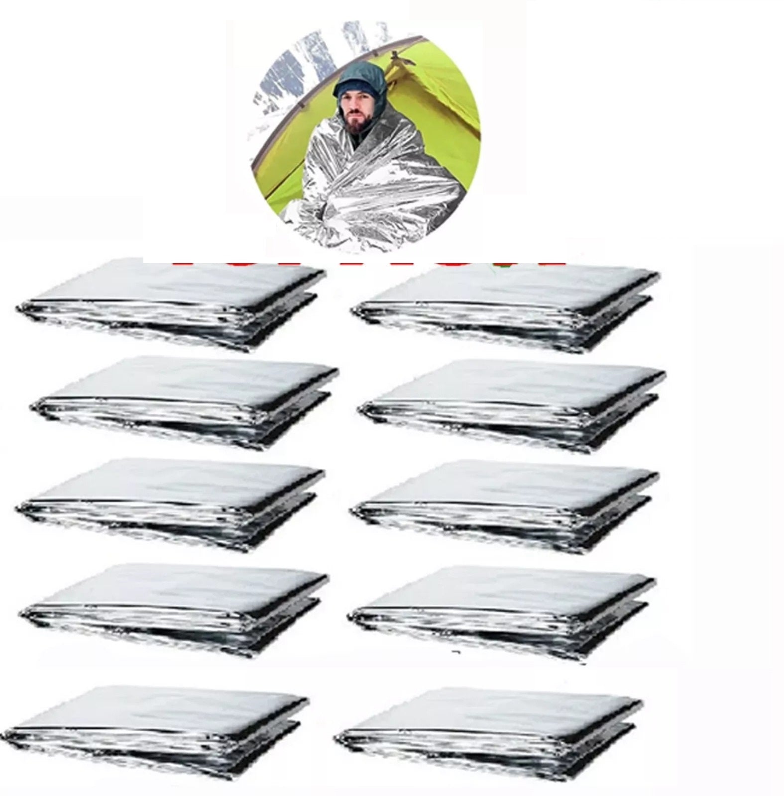 Survival Waterproof Space Blanket - Thermal Mylar Emergency Gear