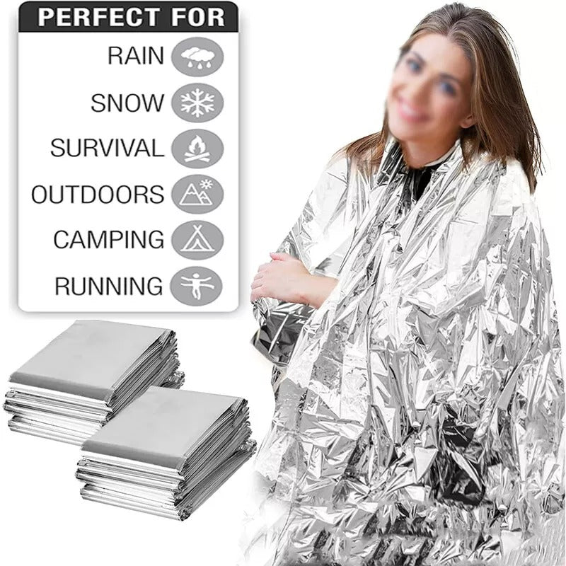 Survival Waterproof Space Blanket - Thermal Mylar Emergency Gear