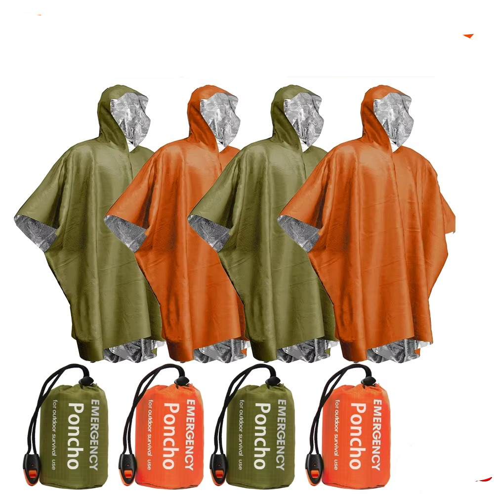 Thermal Rain Poncho for Emergencies