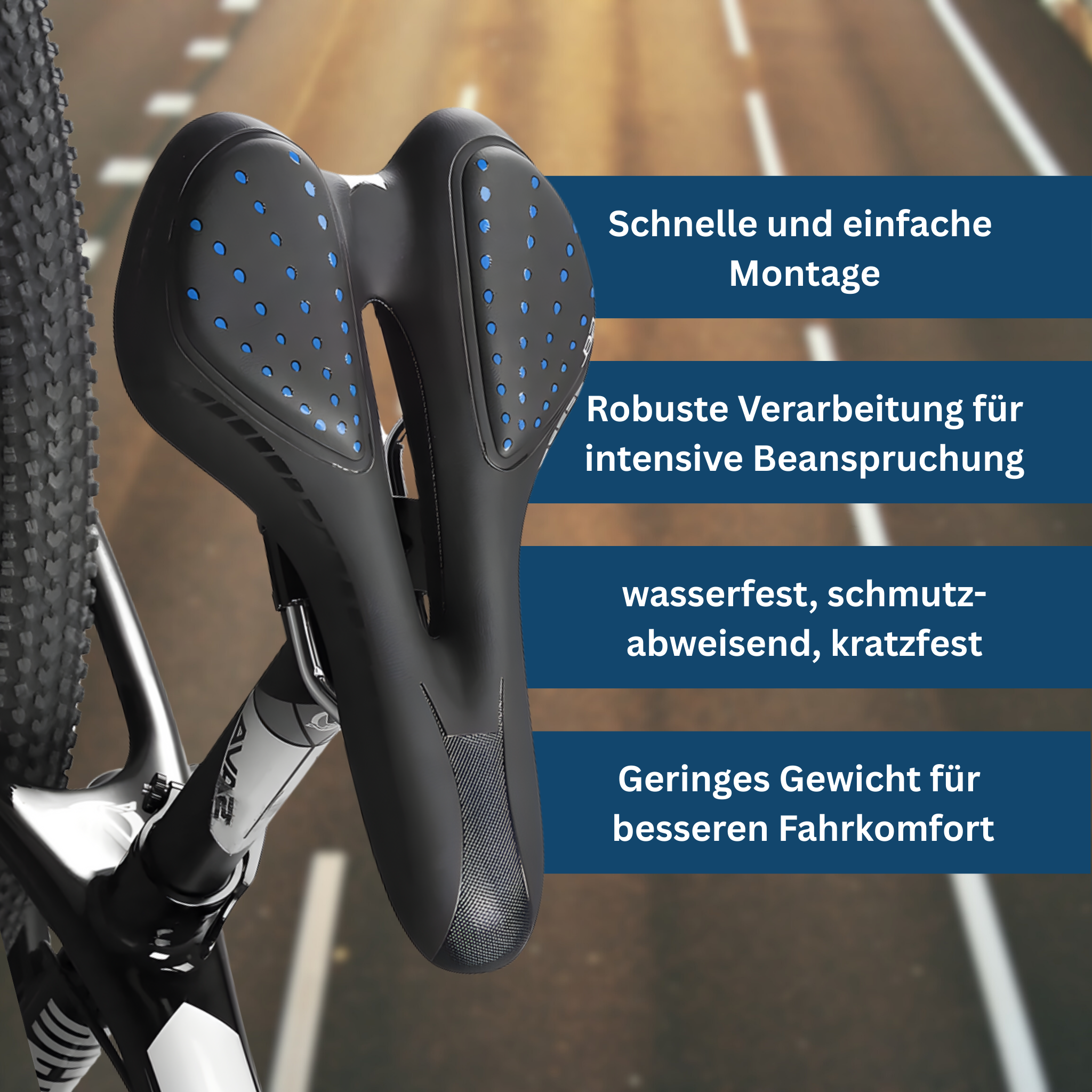 Comfortable Bike Seat with Ergonomic Design