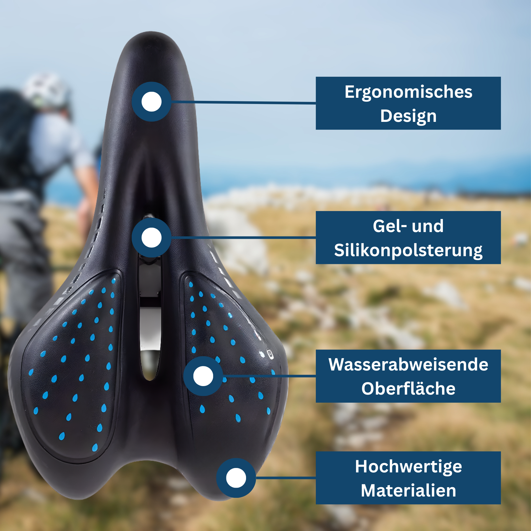 Comfortable Bike Seat with Ergonomic Design