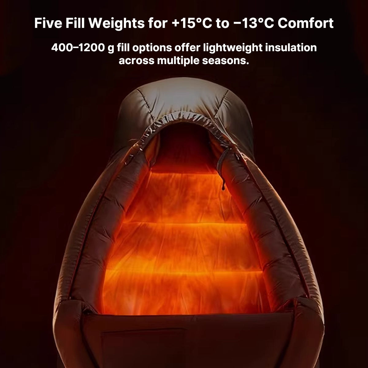 Down Mummy Sleeping Bag for Extreme Weather Conditions