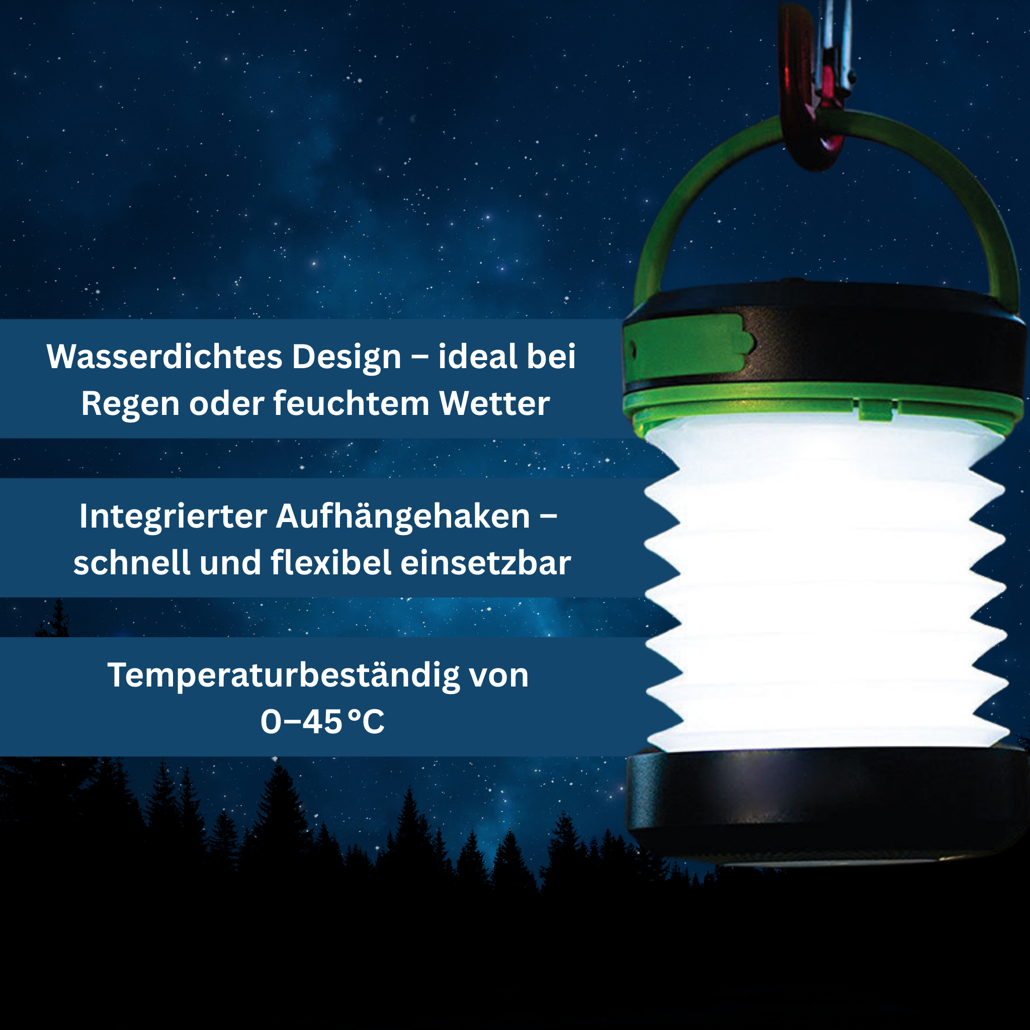 Collapsible Outdoor Lantern for Camping