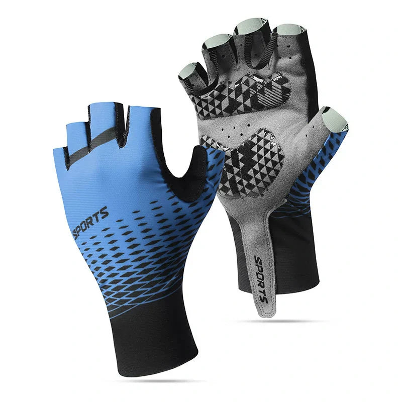 Shock-Absorbing Half-Finger Gloves for Cycling