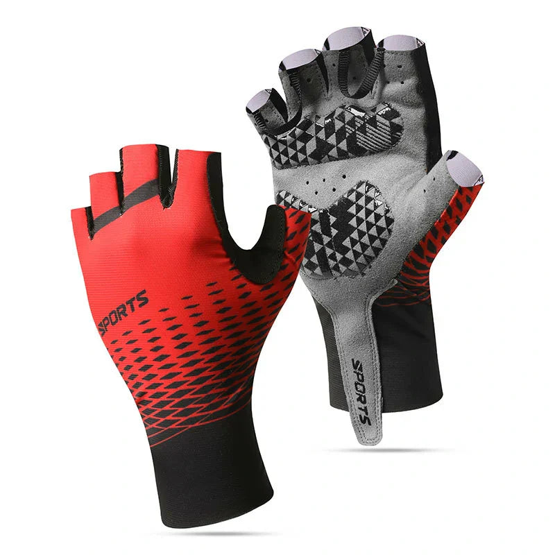 Shock-Absorbing Half-Finger Gloves for Cycling