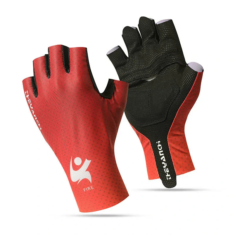 Shock-Absorbing Half-Finger Gloves for Cycling