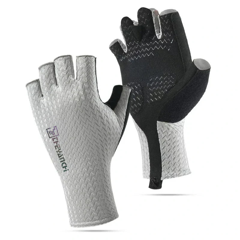 Shock-Absorbing Half-Finger Gloves for Cycling
