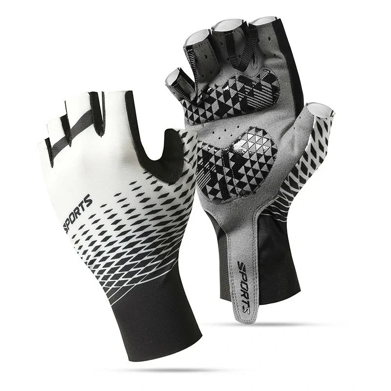 Shock-Absorbing Half-Finger Gloves for Cycling