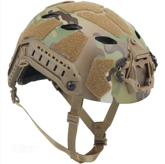 Tactical Helmet with Side Rails and NVG Mount – Lightweight Design