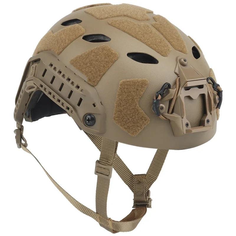 Tactical Helmet with Side Rails and NVG Mount – Lightweight Design