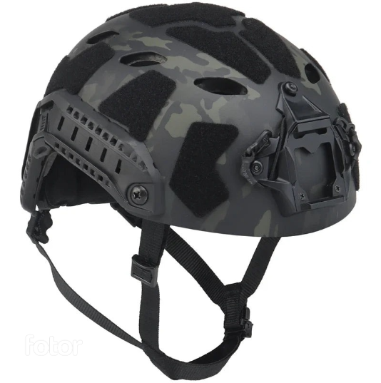 Tactical Helmet with Side Rails and NVG Mount – Lightweight Design