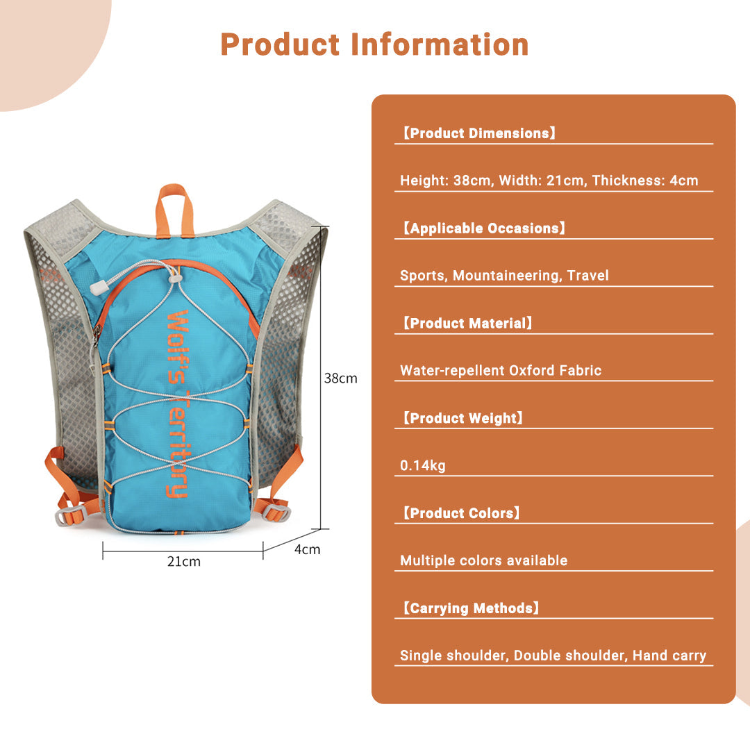 Lightweight Cycling and Hiking Backpack with Breathable Fabric
