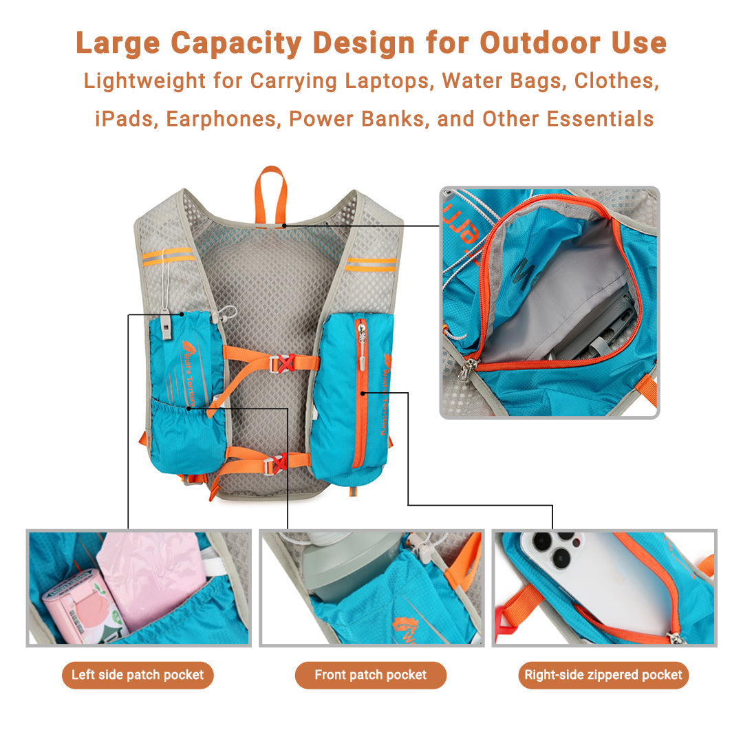 Lightweight Cycling and Hiking Backpack with Breathable Fabric