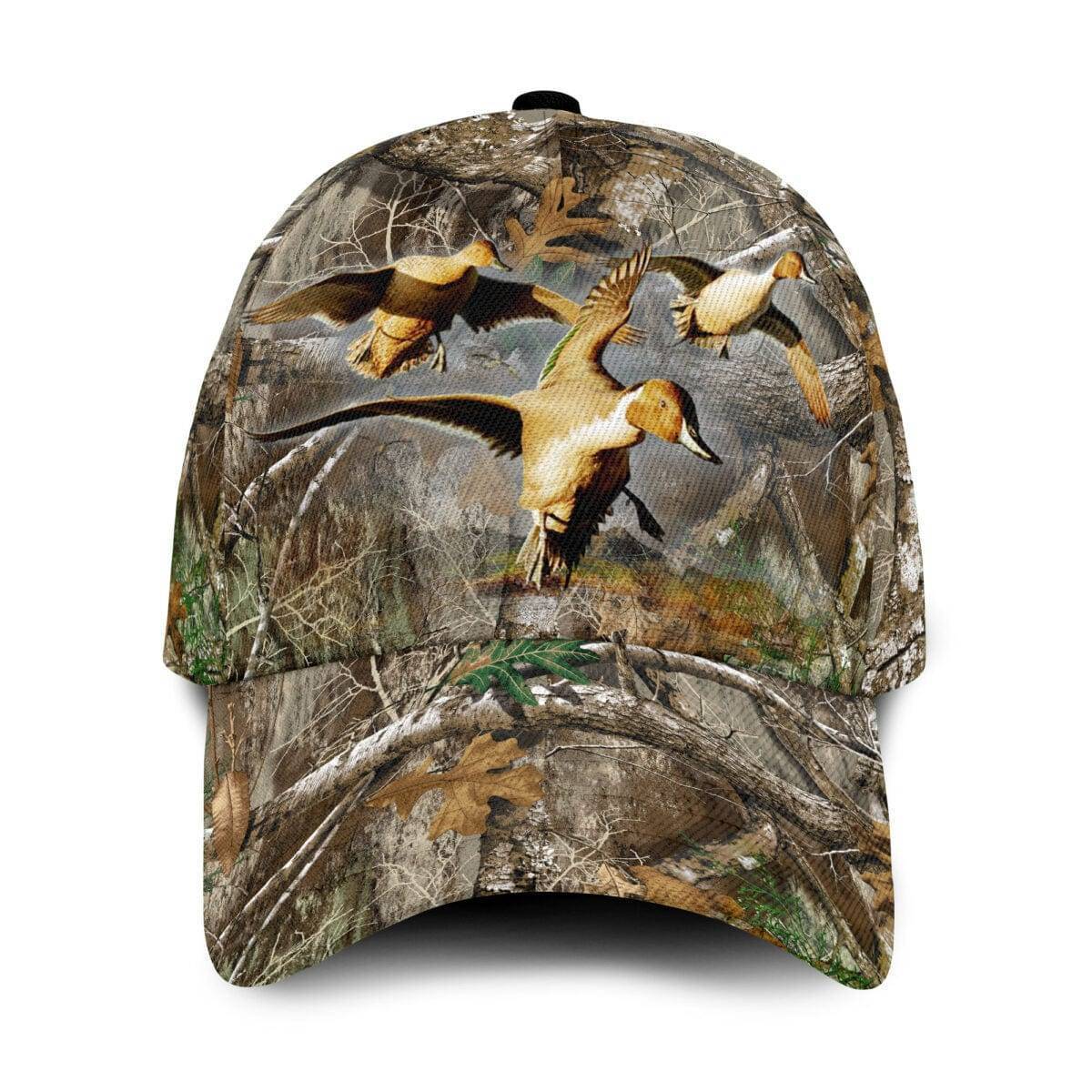 Baseball Cap with Camo Design for Mallard Duck Hunting