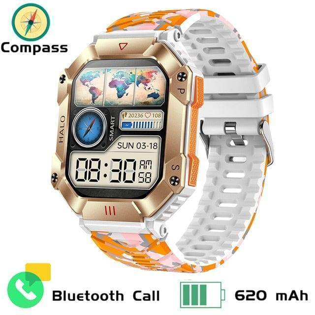 Durable Smartwatch with Extended Battery and Activity Monitoring